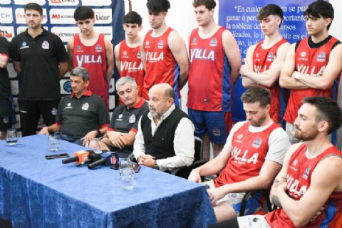 Villa San Martín presentó en sociedad el plantel para la temporada 25/26, con la vara alta y objetivos ambiciosos