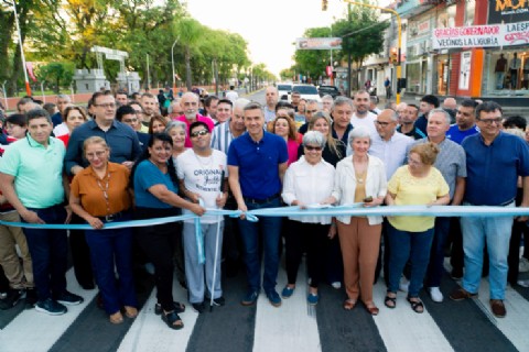 El Gobierno provincial inauguró la histórica repavimentación de la avenida 9 de Julio de Resistencia