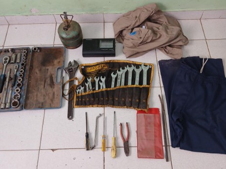 Recuperaron herramientas y elementos que fueron robados de un camión en Las Breñas