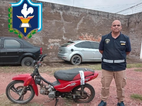 Secuestraron una moto que tenía pedido activo por hurto en Machagai