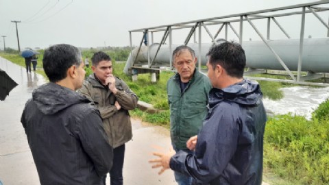 El Gobierno provincial recorre y monitorea las zonas afectadas por la tormenta