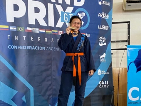Nalba Ayala, representando a la provincia en distintos torneos