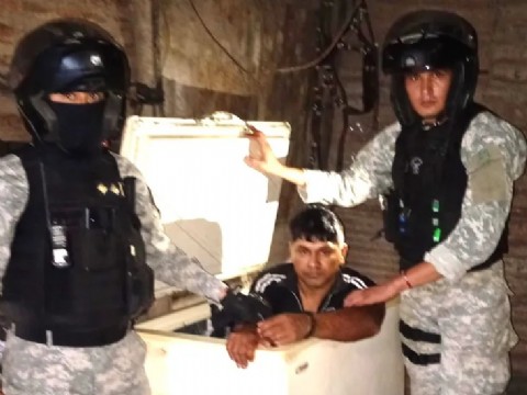 Un hombre violó la prisión domiciliaria y lo atraparon oculto en un freezer en Quitilipi