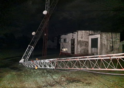 Fuerte temporal en Hermoso Campo provocó daños de importancia