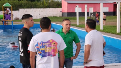 El intendente Maidana visitó la Colonia de Vacaciones de Colonia Elisa