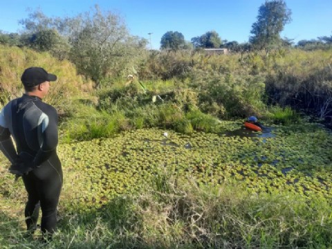 Despliegan amplio operativo por agua, tierra y aire para buscar a Axel González en Fontana