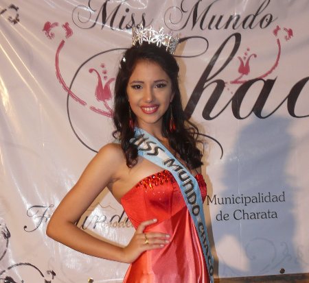 Tatiana Bischof se consagr Miss Mundo Chaco 2012