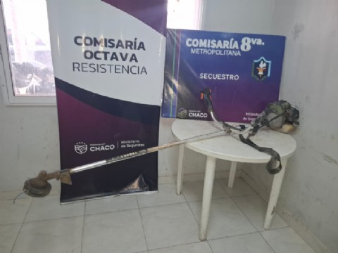 Demoran a un hombre por robarse una desmalezadora en Resistencia