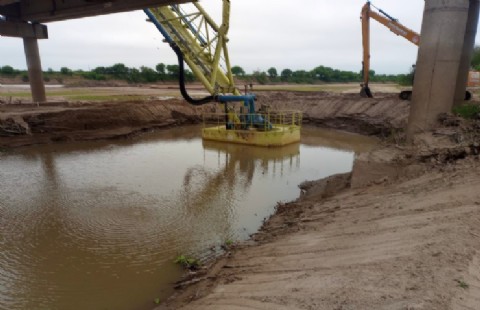 Sameep realiza tareas de mantenimiento en la planta potabilizadora de Puerto Lavalle