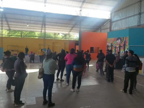 Operativo conjunto de Anses y Andis en Villa Río Bermejito