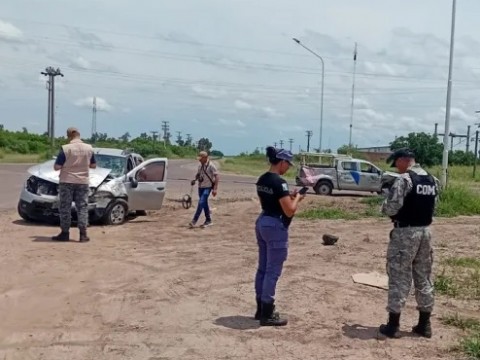 Una familia cordobesa chocó en Quitilipi y terminó hospitalizada