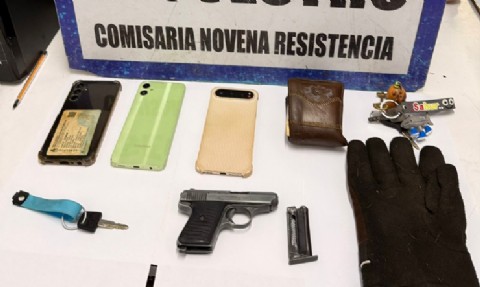 Persecución en Resistencia: demoraron a tres jóvenes y secuestraron un arma de fuego