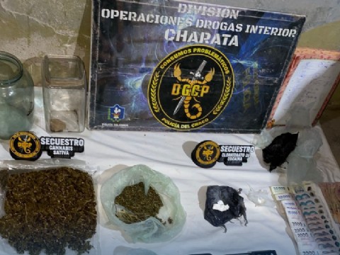 Desbaratan presunto kiosco narco en General Pinedo: secuestran drogas, dinero y plantas de cannabis