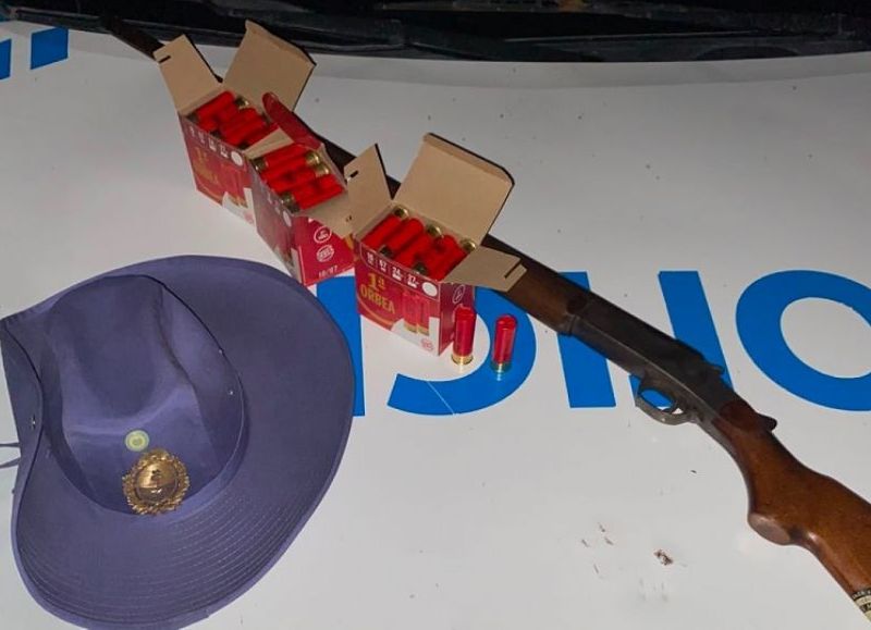 Secuestraron una escopeta y 77 municiones en un control rural de Charadai