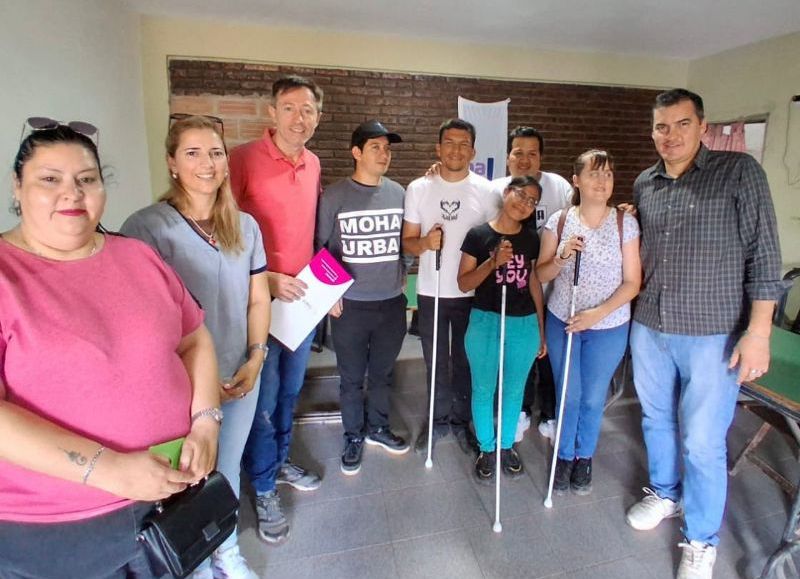 Ñachec coordinó con personas no videntes el impulso a proyectos inclusivos en Juan José Castelli