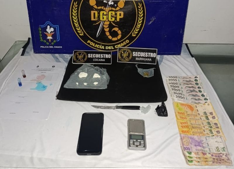 Un detenido y droga secuestrada tras allanamiento en Sáenz Peña