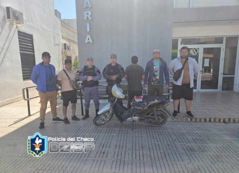 Detienen a un hombre por sustraer una motocicleta en Sáenz Peña