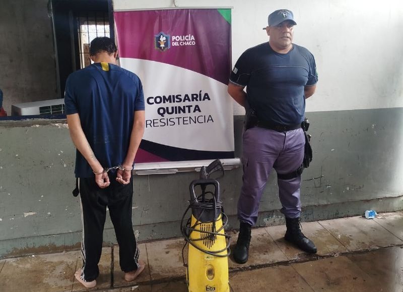 Detuvieron a un hombre tras ser captado por cámaras de seguridad mientras robaba en Resistencia