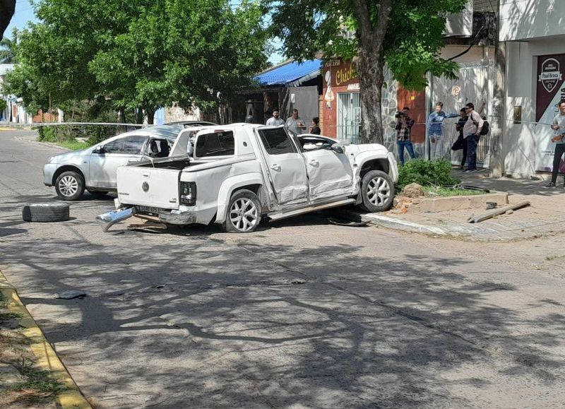 Resistencia siniestro vial entre dos camionetas en avenida San Mart n