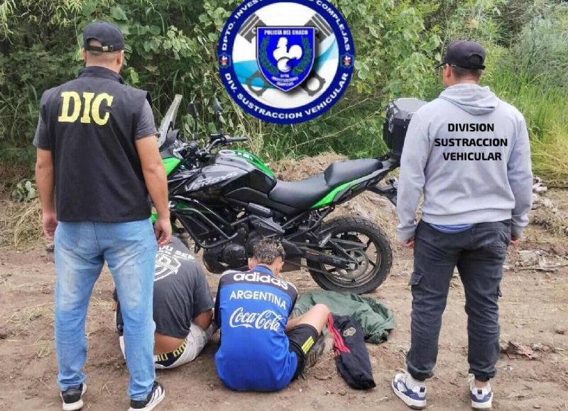 Recuperaron una motocicleta robada y aprehendieron a dos hombres en Resistencia