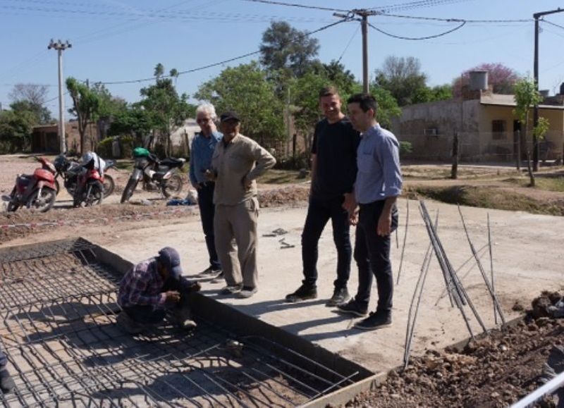 El Municipio de S enz Pe a avanza con el enripiado de calles en el