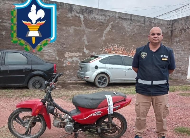 Secuestraron una moto que tenía pedido activo por hurto en Machagai