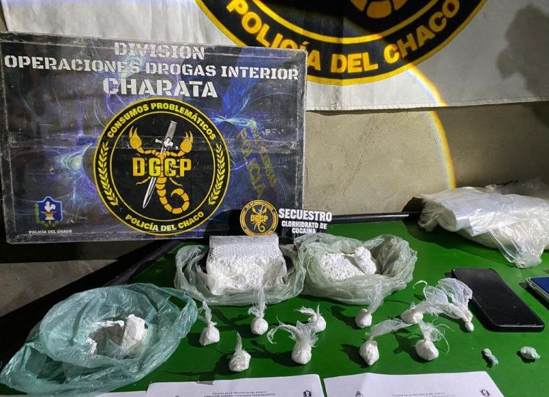 Desbaratan presuntos kioscos narco con más de 600 gramos de cocaína y millones en Villa Ángela