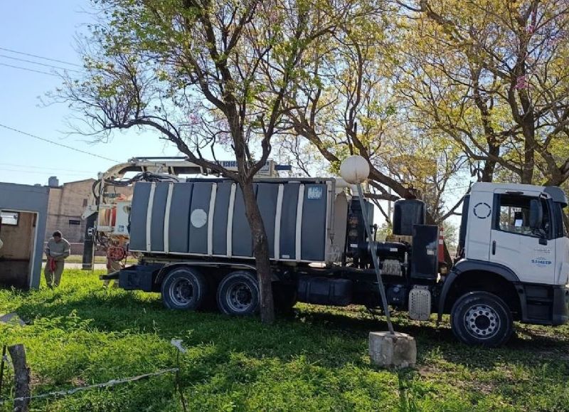 Sameep realizó un operativo integral de saneamiento en el hospital de General Pinedo