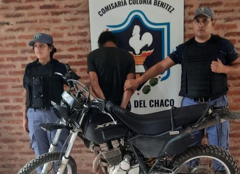 Demoraron a un joven y recuperaron una moto con pedido de secuestro en Colonia Benítez