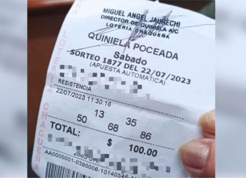 Albañil de Barranqueras se llevó 61,5 millones con la Poceada Chaqueña