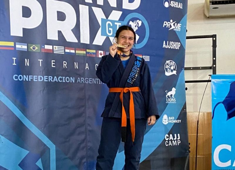 Nalba Ayala, representando a la provincia en distintos torneos