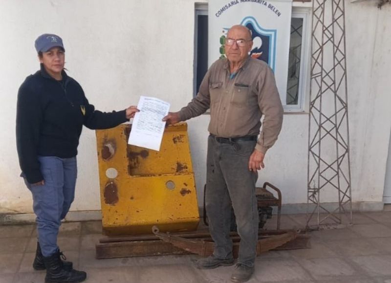 Devolvió herramientas robadas tras enterarse de su origen ilícito en Margarita Belén