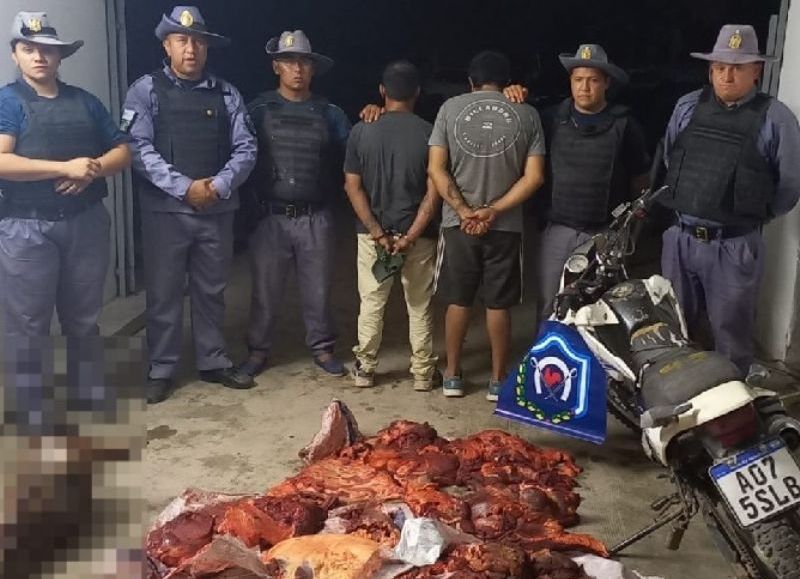 Secuestraron carne de caballo en Sáenz Peña y detuvieron a dos sujetos por abigeato