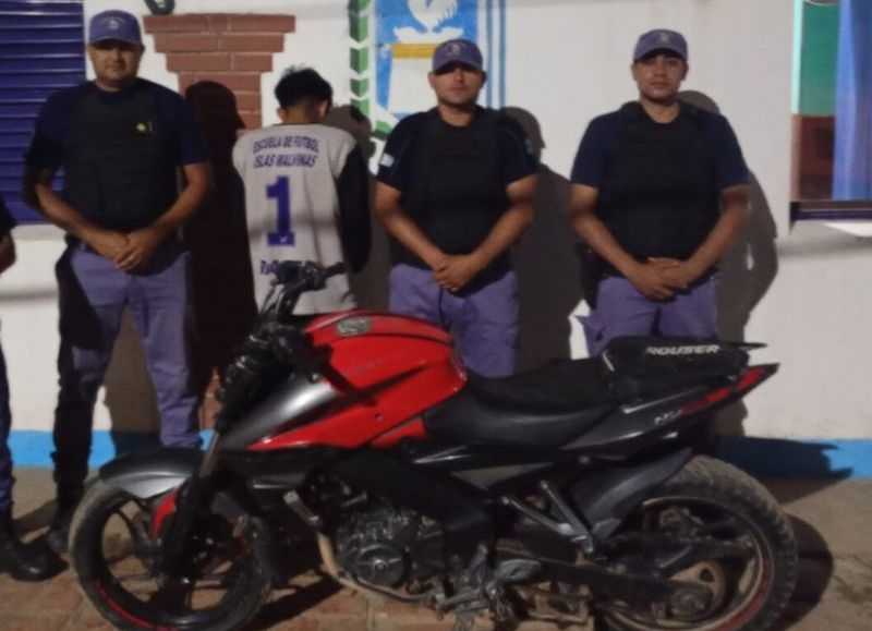 Secuestraron en El Sauzalito una motocicleta robada en Salta