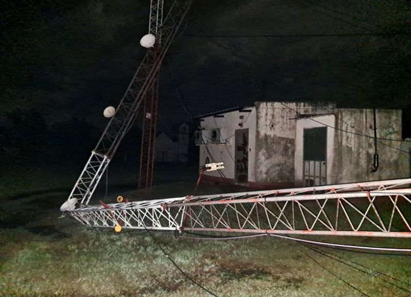 Fuerte temporal en Hermoso Campo provocó daños de importancia