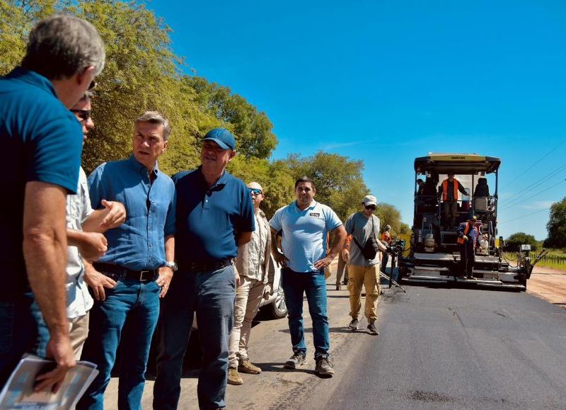 El Gobierno provincial avanza con la pavimentación de la Ruta 30