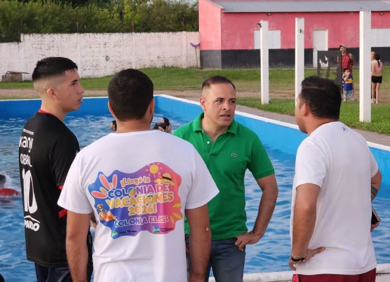 El intendente Maidana visitó la Colonia de Vacaciones de Colonia Elisa