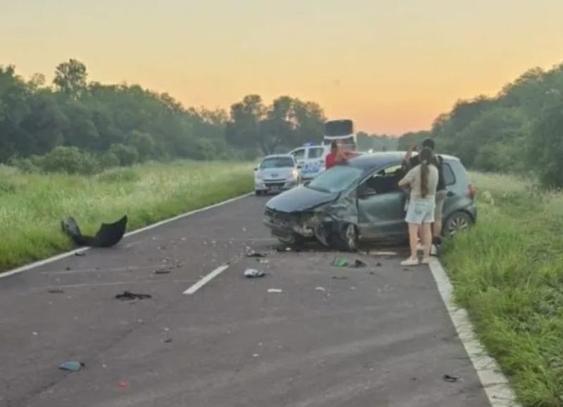 Un motociclista murió tras chocar contra un auto sobre la Ruta 95