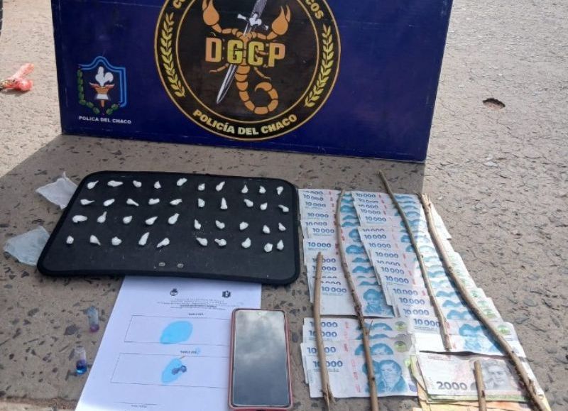 Sáenz Peña: incautaron cocaína y más de 300 mil pesos tras un operativo antidrogas