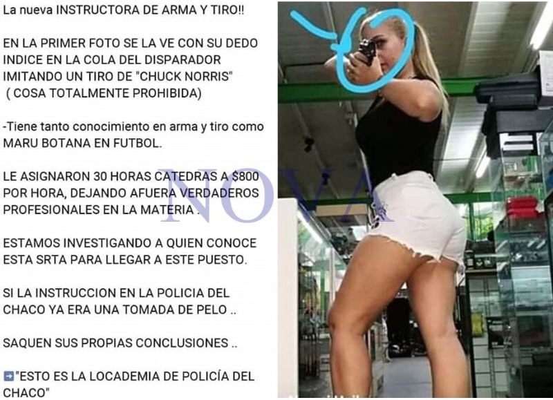 La usa para otra cosa Instructora de tiro de la Polic a del Chaco