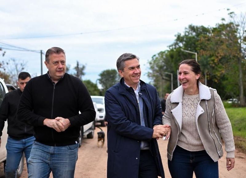 El Gobierno provincial inició obras de pavimento urbano en Margarita Belén