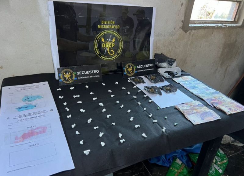 Secuestraron cocaína y marihuana tras un allanamiento en Fontana