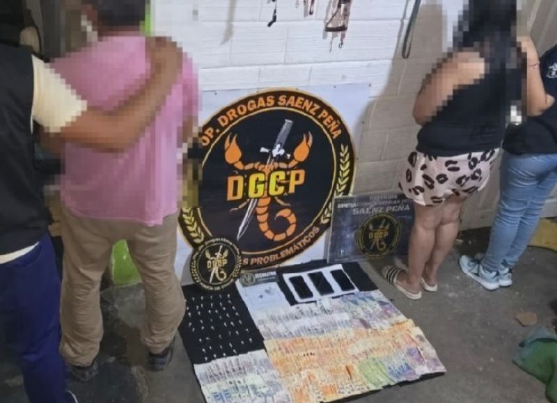 Dos detenidos y cocaína secuestrada en un allanamiento en Quitilipi