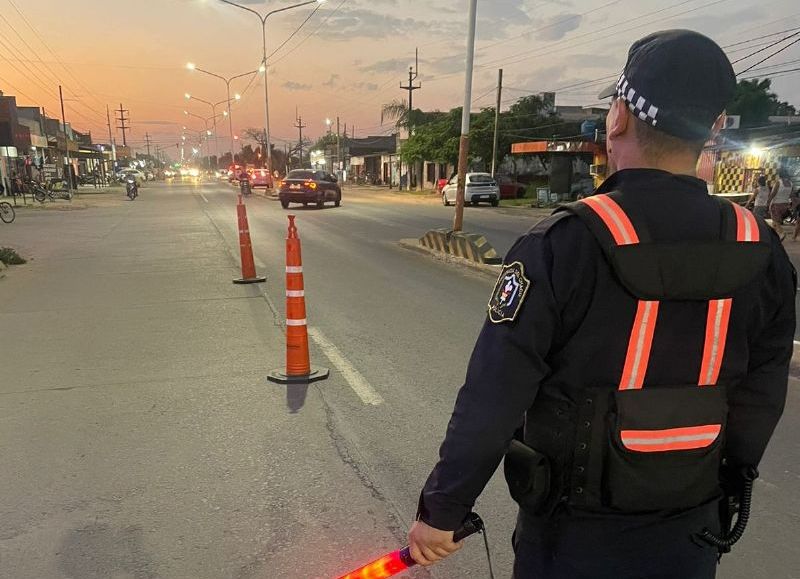 El municipio de Barranqueras y Caminera realizaron un operativo de control vehicular