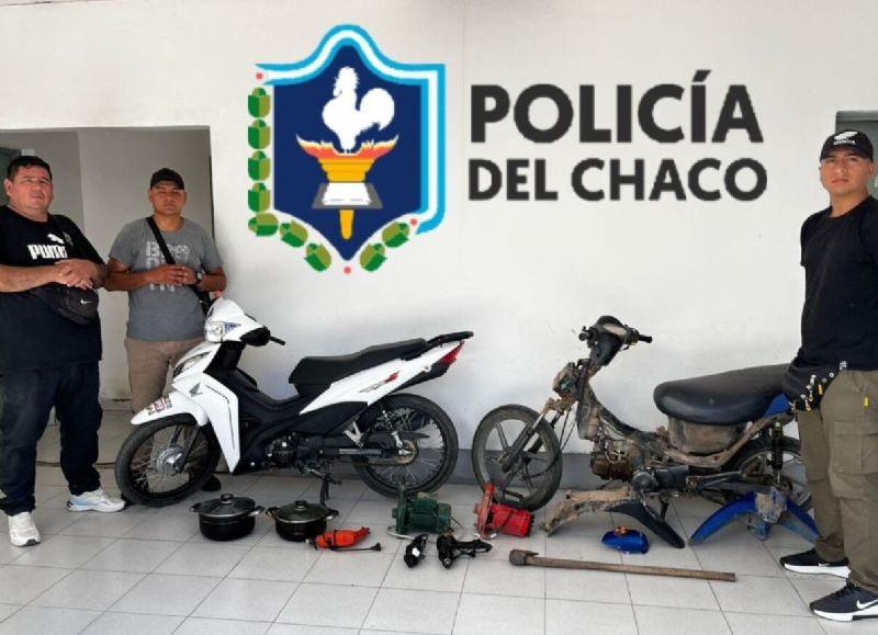 Recuperaron motos robadas en una vivienda abandonada en Las Breñas