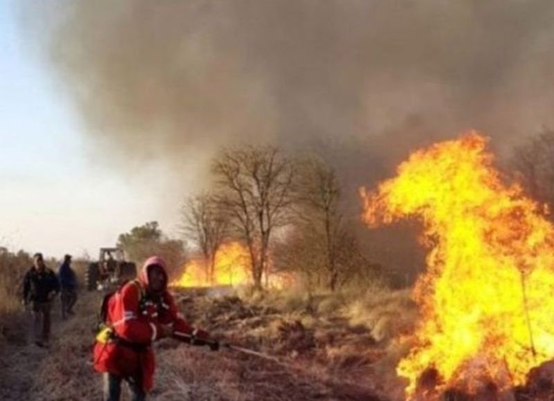 La provincia se encuentra en alerta por riesgo de incendios