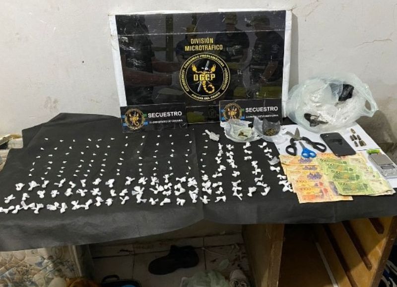 Detuvieron a una mujer y secuestraron elementos vinculados al narcomenudeo en Resistencia