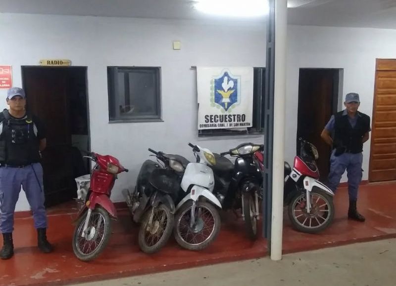 Incautaron 20 motocicletas en General San Martín