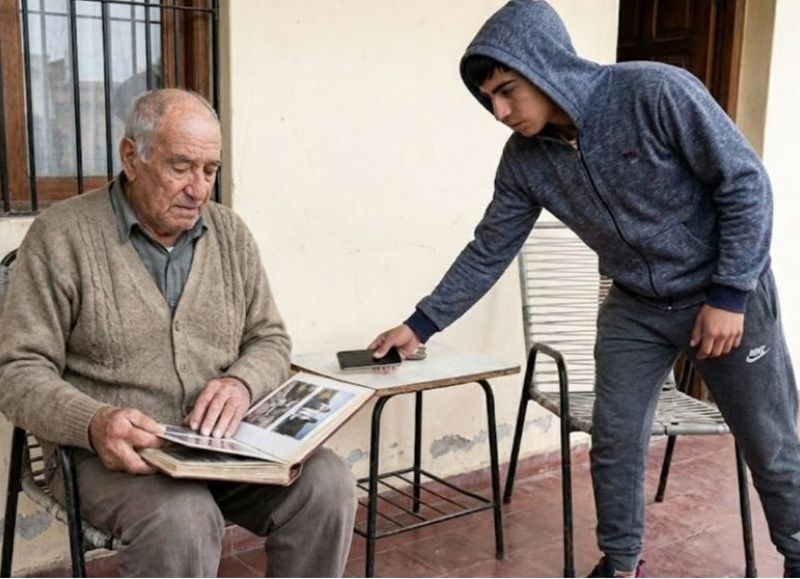 Sáenz Peña: cayó a lo del abuelo y le afanó el celular