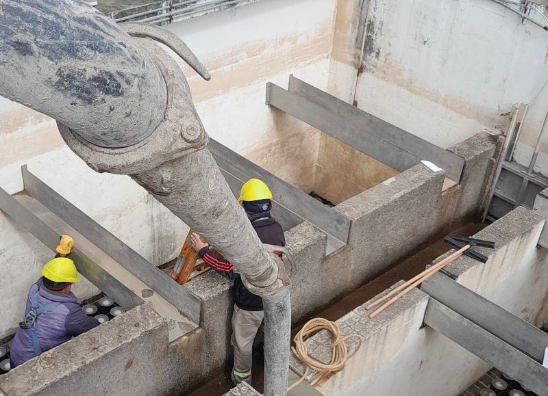 Sameep avanza en la planta potabilizadora 2 para mejorar el caudal y la calidad del agua